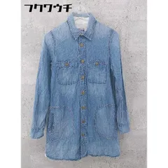 ◇ ◎ Lee リー ロゴ 長袖 デニム ロングシャツ サイズS ネイビー レディース 【中古】 【1002801865412】