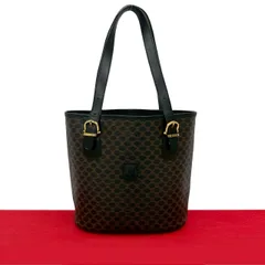 【美品】セリーヌ ボストンバッグ レザー×PVC マカダム柄 大容量 鍵付 CELINE セリーヌ マカダム ボストンバッグ ハンドバッグ