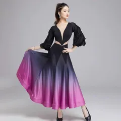 大人気❤️グラデーションワンピース　スタンダードの練習着やパーティーにオススメ 新品未使用大人気??グラデーションワンピース スタンダードの