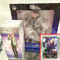 Fate Grand Order 『マシュ・キリエライト』 グッズ3点セット フィギュア2点+カード1枚