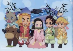 【中古】クリアファイル 集合 A4クリアファイル 「鬼滅の刃×ufotable cafe 七夕イベント」