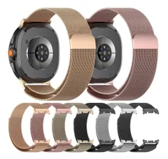 Galaxy（ギャラクシー） Watch8 40mm / 44mm & Galaxy Watch 8 Classic 用 替えバンド ステンレスベルト マグネット式 交換ベルト フィットネスウォッチ 腕時計バンド 金属ベルト