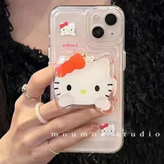 ☆在庫限り☆iPhoneケース キティちゃんスタンド付き  iPhone　スマホケース 韓国