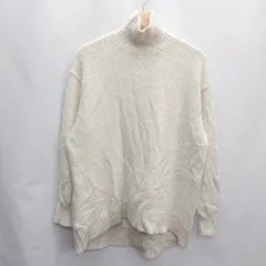 ◇ UNIQLO ユニクロ 長袖 ニット セーター サイズL アイボリー系 レディース E  【1405140018745】