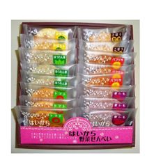 埼玉「七越製菓」 はいから野菜せんべい 16枚