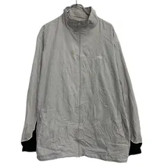 Reebok ジャケット L～ ホワイト ブラック リーボック ジップアップ ワンポイント ロゴ スポーティー 古着卸 アメリカ仕入 a703-6020