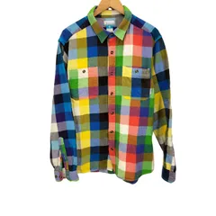 コロンビア Columbia マルチ カラー チェック L/S コルビー ネル シャツ メンズ import：XL 