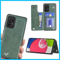 【送料無料】【Suumii】 手帳型 SAMSUNG Galaxy A52 5G SC-53B docomo用 背面 手帳 カードケース ランヤード付 背面カバー (ダルグリーン)ギャラクシー ス A52 5Gカバー A52ケース galaxy SC53B ス