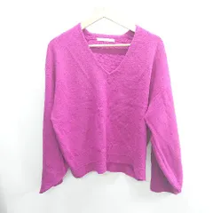 ◇ ⊇ KBF アーバンリサーチ ウール混合 長袖 ニット サイズF パープル レディース E  【1409240064732】