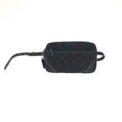 COACH コーチ  ミニウエストポーチ   ブラック キャンバス レディース シグネチャー　240001147733