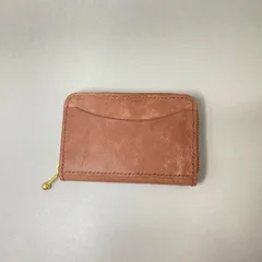 【☆】コンパクトウォレット③  イタリアンレザー　マヤベリー　ダークブラウン　　リバティ・ファブリックス　(出品番号85)