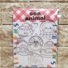6個セットアートプレート 【海の生き物】 サンキャッチャー プレート
