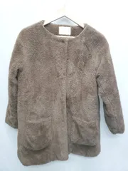 ◇ Crisp クリスプ 長袖 コート サイズF ブラウン レディース P  【1406240027552】