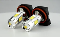 フォレスター SJ系 レヴォーグ VM系 WRX STI CBA-VAB 高輝度 最新3030LEDチップ 54連搭載 H8/H11/H16 LEDフォグランプ アイスブルー 2個セット カプラーオンのサムネイル