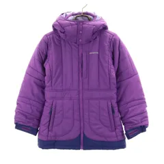 patagonia パタゴニア スノーボード 中綿ジャケット M 10 パープル アウトドア 68395F0 スキー キッズ 古着
