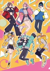 【中古】クリアファイル 集合(スポーティー) 如月憂イラスト 初音ミクシリーズ A4クリアファイル 「VOCALOID」