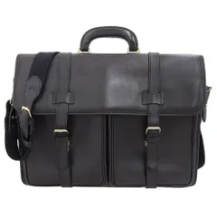 超美品 バリー BALLY ゴールドタグ レザー ダブルポケット 2way ショルダー ブリーフ クロスボディ メッセンジャーバッグ 黒 レア メンズ レディ