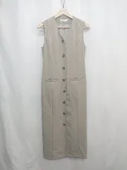 ◇ ⊂ Andemiu アンデミュウ ロング丈 ワンピース サイズF グレージュ系 レディース E  【1503060008980】