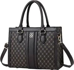 LASTOS ショルダーバッグ レディース 斜めがけ 肩掛け 通勤バッグ トートバック 手提げ 小さめ(ダークブラウン)