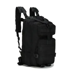 [azumafy] ミリタリーバック タクティカル リュック バックパック 25L アウトドア 登山 ザック サバゲー キャンプ ハイキング 大容量 (ブラック) [ブラック]