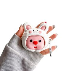 【在庫処分】キッズ用 男の子 ソフトシリコンカバー 女の子 (2024)用 4 4 エアポッド4 AirPods クールなデザイン 楽しい かわいい 用 おもしろい 漫画 第四世代 ケース ケース(ハットビーバー) 用かわいい AirPod TanMay