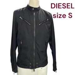 美品　ディーゼル　ポリエステルライダース　ジャケット　黒、ブラック　S M4L205