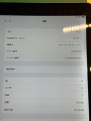 【中古】A1584 iPadPro12.9 (第1世代)Wifiモデル 128GB　箱なし