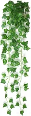 lifactlab. フェイクグリーン 壁掛け 吊り下げ ツタ 観葉植物 造花 インテリア(アイビー)