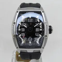 ★ CVSTOS クストス 純正 黒 ラバーベルト 激安出品 ★ CVSTOS 美品 クストス 純正ベルト 黒 ラバー Dバックル付 腕時計