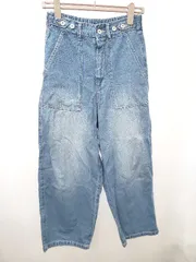 ◇ Θ Cotopone コトポーネ ワークラフ デニム パンツ. サイズM-L ブルー レディース E  【1506180004047】