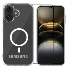 【在庫セール】A25 A25 A25 Galaxy Galaxy 5G) Galaxy MagSafe (クリア 透明 カバー Samsung SGS認証 スマホケース ワイヤレス充電対応 ストラップホール付き 黄ばみ防止 ギャラクシーA25 マグセーフ対応