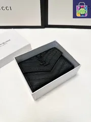 【今日特価】Yves Saint Laurent イヴ・サンローラン スモールウォレットシリーズ 牛皮を採用し精巧な仕上げを備える