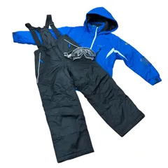 186001  South Line サウスライン キッズ用スキーウェア スノーボードウェア 140サイズ 上下セット ゴーグルセット