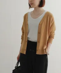 URBAN RESEARCH DOORS ハイツイストコットンVネックカーディガン