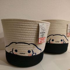 シナモロール　大人気　ロープ収納大　２個セット　ダイソー　新品