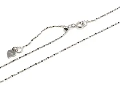 シルバー925 ペンダントチェーン スライド式長さ調節 ツイストチェーン ネックレス チェーン