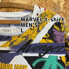 ！送料無料！ MARVEL マーベル アメコミ プリント Tシャツ メンズ Lサイズ US古着 T-11-17