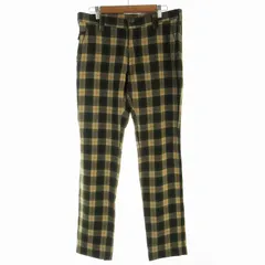 ポールスミスコレクション PAUL SMITH COLLECTION テーパードパンツ ウール チェック 86 XL カーキ ベージュ /EEのサムネイル