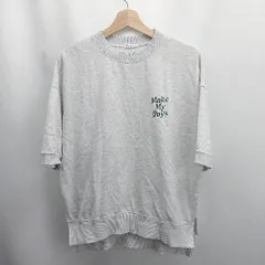 ◇ ⊇ Pair Pair ペアペア 胸元　背中　英文字 長袖 丸首トレーナー サイズM グレー系 レディース E  【1506230024766】のサムネイル