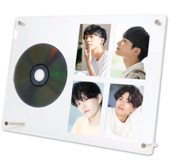 【hackgear】 CDディスプレイフレーム 推し活 展示 保管 コレクション 収納スタンド ブックレット (300×220mm)