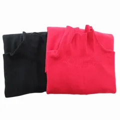 B&Y ユナイテッドアローズ BEAUTY&YOUTH ビューティー&ユース セーター まとめ2点セット ミラノリブタートルネックニットプルオーバー 長袖 カシミア混 赤 レッド 黒 ブラック 1613-199-3414 /GV ■FF