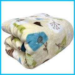 【在庫セール】[Simple Fresh] 毛布 ナチュラルガーデン グリーン シングル毛布