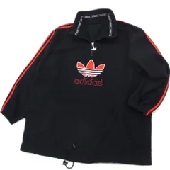 adidas　アディダス　 ナイロンプルオーバージャケット　ハーフジップ　90s 90s アディダス ハーフジップナイロンプルオーバー