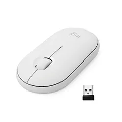 Logitech Pebble M350 ワイヤレスマウス BluetoothまたはUSB付き - サイレント、スリムコのサムネイル
