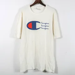 チャンピオン 半袖Ｔシャツ ヘリテージ クルーネック アメリカ古着 ヴィンテージ メンズ Lサイズ ホワイト Champion 【中古】