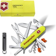 VICTORINOX(ビクトリノックス)エマージェンシーツール・レスキューツール 蓄光 多機能 ナイフ 防災グッズ スイス製マルチツール 小型 コンパク ト十徳ナイフ 万能ナイフ 登山 ハイキング キャンプ 【国内正規品】