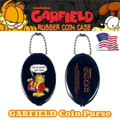 新品 🇺🇸 ラバーコインケース ◆ガーフィールド ブラック◆ GARFIELD BLACK RUBBER COIN CASE アメリカン雑貨 キーホルダー キーチェーン キーリング 小銭入れ 財布 小物入れ ピルケース アクセサリー
