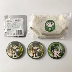 【まとめ売り】 高田村交易所 はたさこ だるまキャラメルポーチ 缶バッジ 4点セット