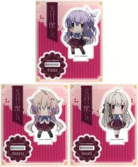 【中古】アクリルスタンド・アクリルパネル [単品] 集合 SDヒロインミニアクリルスタンド3種セット 「PS4/Switchソフト その日の獣には、 ファミ通DXパック 3Dクリスタルセット」 同梱特典