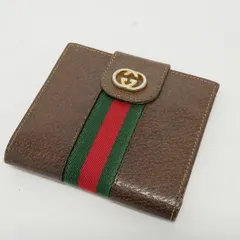 GUCCI GGキャンバス 三つ折り財布　ヴィンテージ　オールドグッチ GUCCI オールドグッチ 2つ折りWホックコンパクトウォレット ミニ